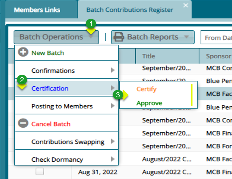 Authorize batch before posting