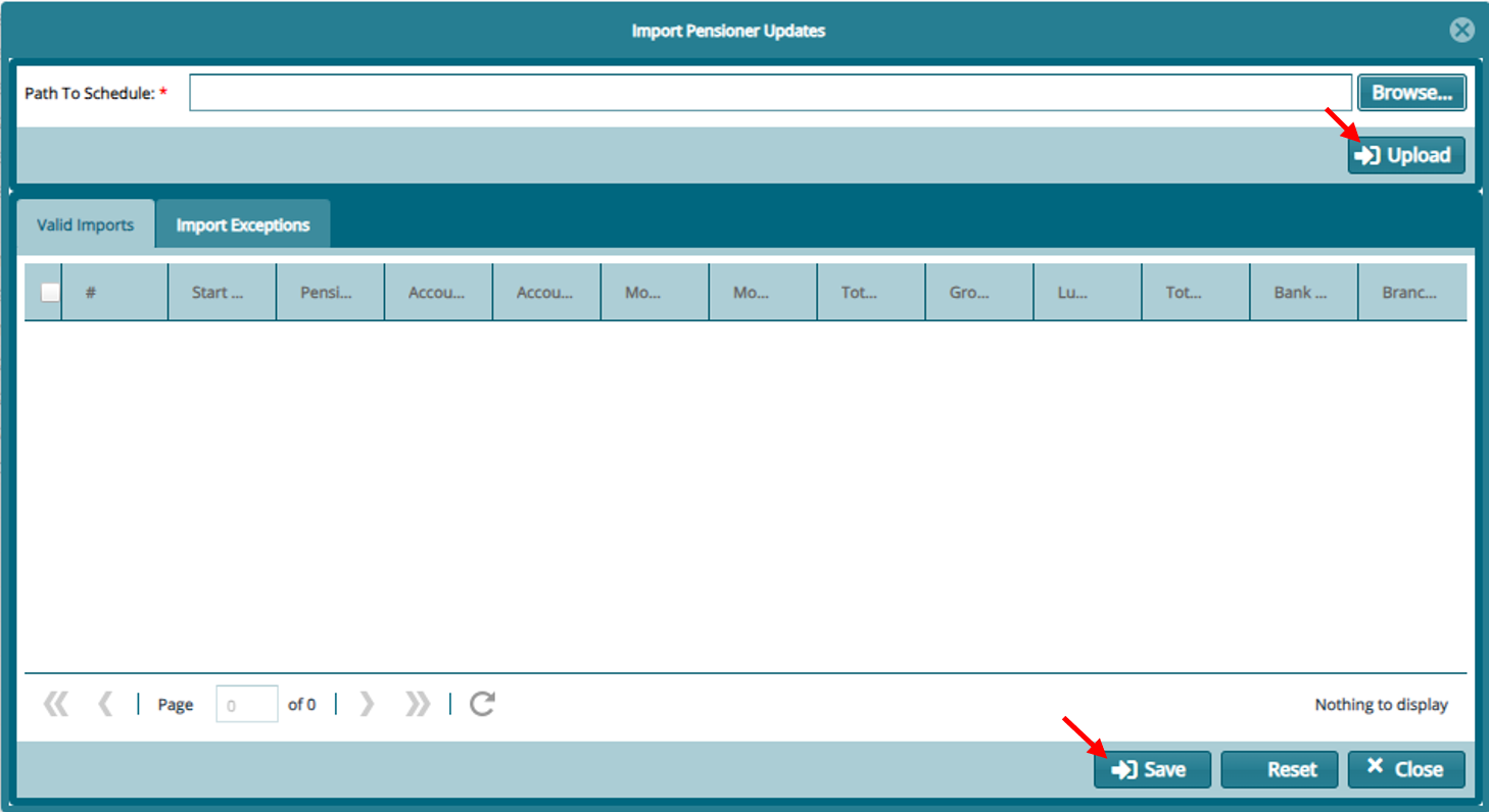 import Monthly Pension