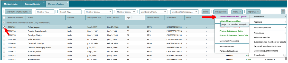 Initiate Movement/Claim