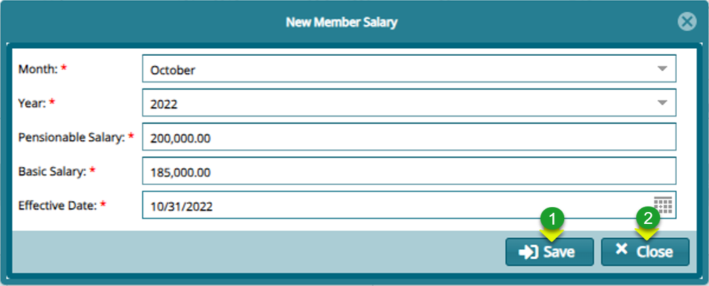 Upload members salary and validate records
