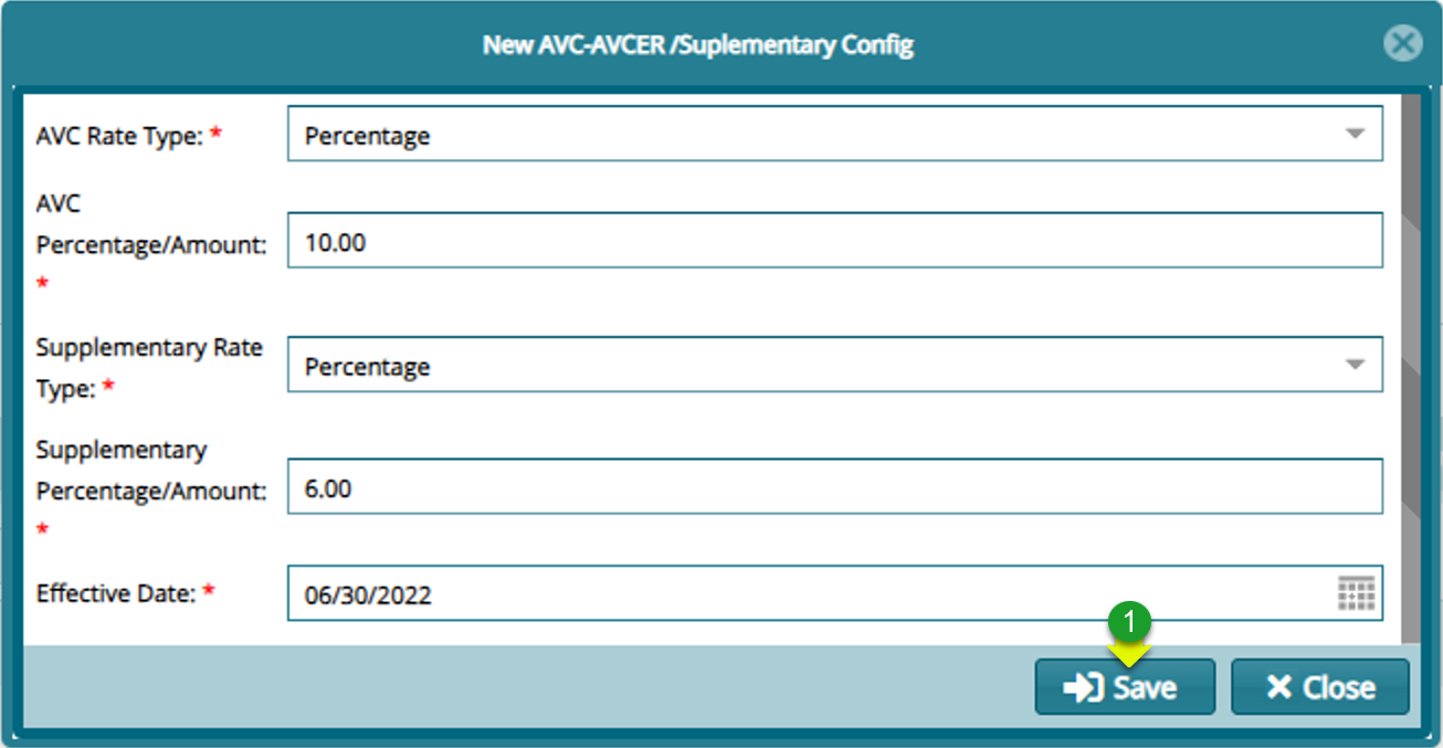 Adding a New AVC_AVCER/Supplementary Config