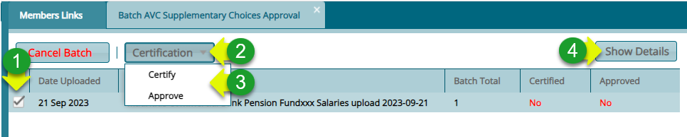 Approve a single members Supplementary Rates