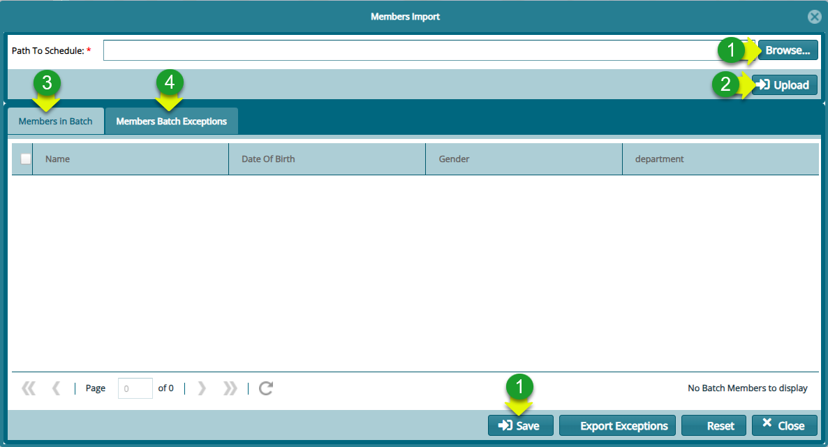 Batch Contributions Register