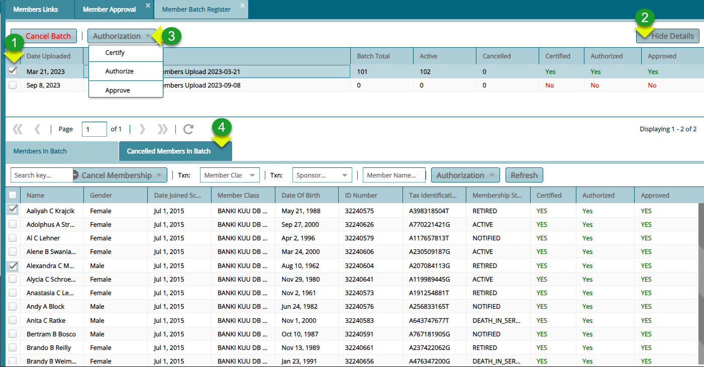 Authorize the Newly Onboarded Members
